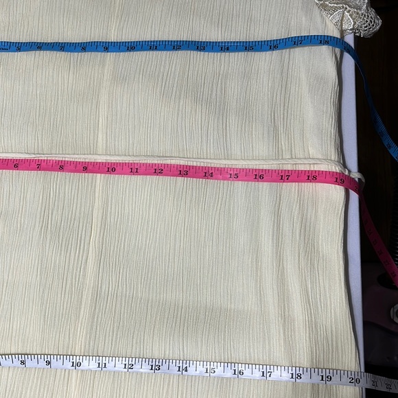 Vintage Magnet Art by Lynn Yang Yellow Embroidered Lace Maxi Dress Size Small - Picture 14 of 15